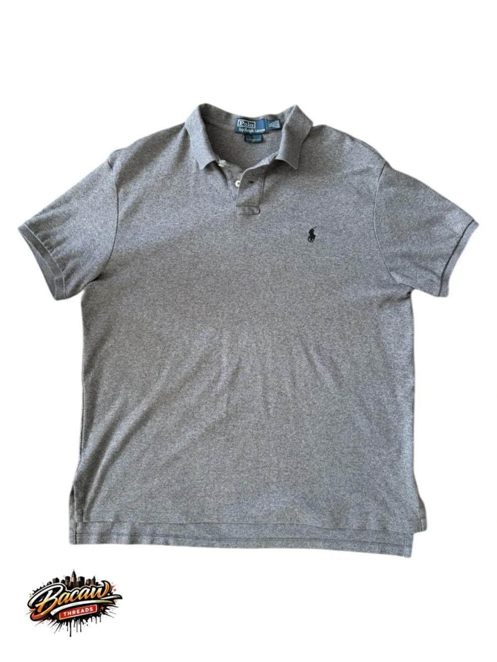 Polo by Ralph Lauren Heather Gray Custom Fit Men’s XL‎ Short Sleeve Polo